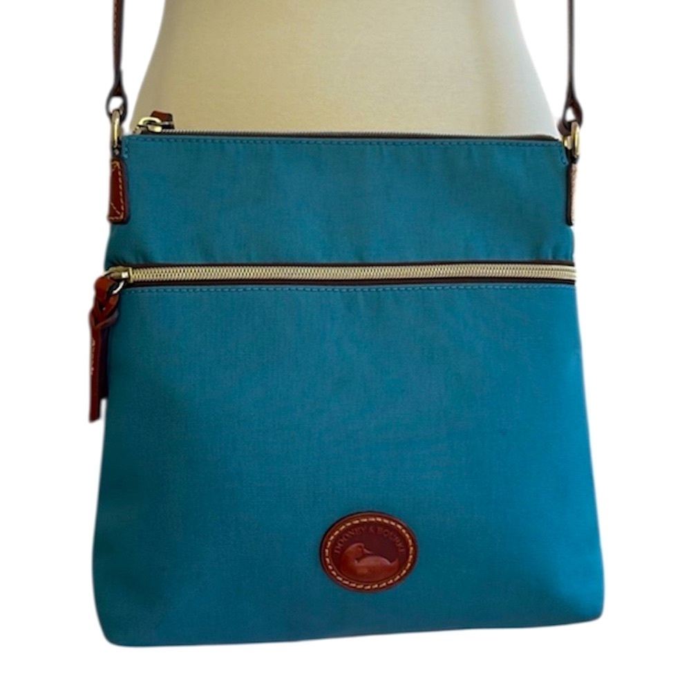 Dooney & Bourke Blue Nylon Crossbody Bag Purse